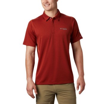 Columbia Polo Heren, Irico Knit Rood, 75FKVGMNQ